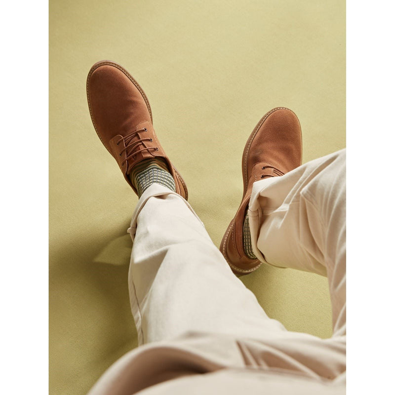 Hush Puppies Guy Leather Men's Tan Lace-Up Shoes