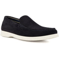 Dune Buftonn Suede Men's Navy Loafers