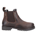 Cotswold Pamington Leather Women's Brown Flat Chelsea Boots