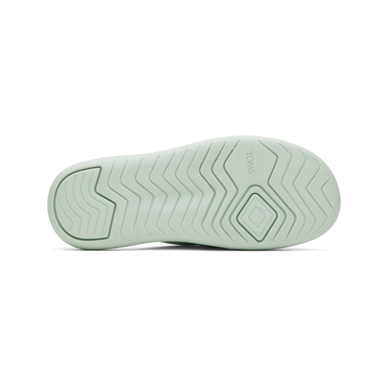 TOMS Mallow Crossover Polyester Blend Women's Mint Slides
