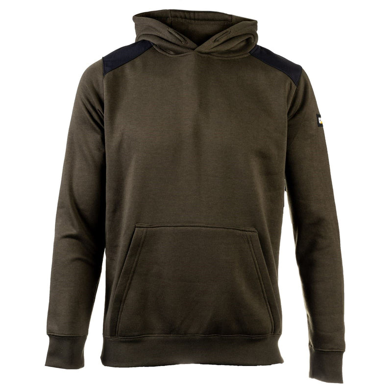 Caterpillar Essentials Synthetic Men's Moss Hooded Sweatshirt