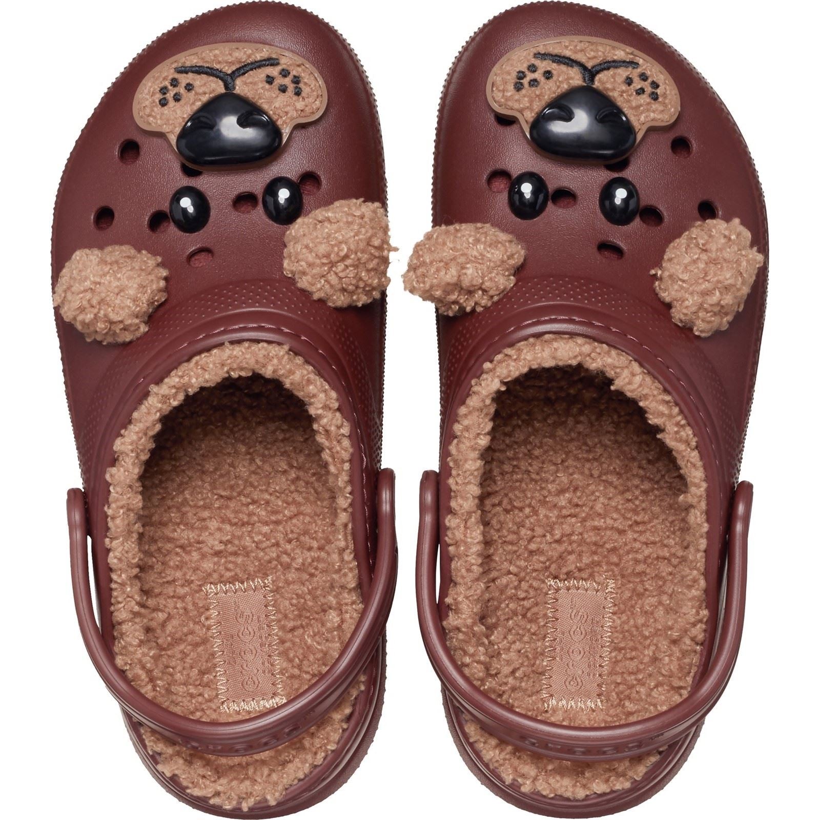 Crocs Classic Lined Fun Lab Synthetic Bear Clogs