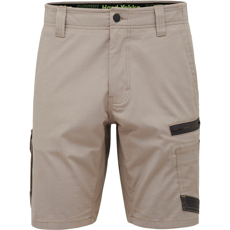 Hard Yakka Raptor Active Cotton Men's Tan Knee-Length Shorts