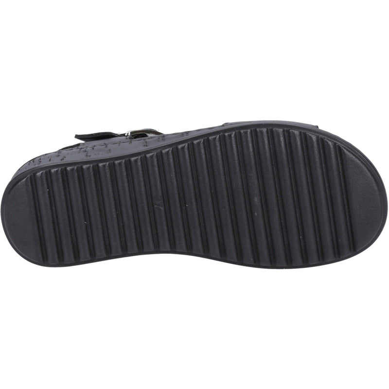 Hush Puppies Ellie Leather Women's Black/Black Sandals