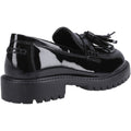 Hush Puppies Abigail Patent Senior Leather Girls's Black Loafers