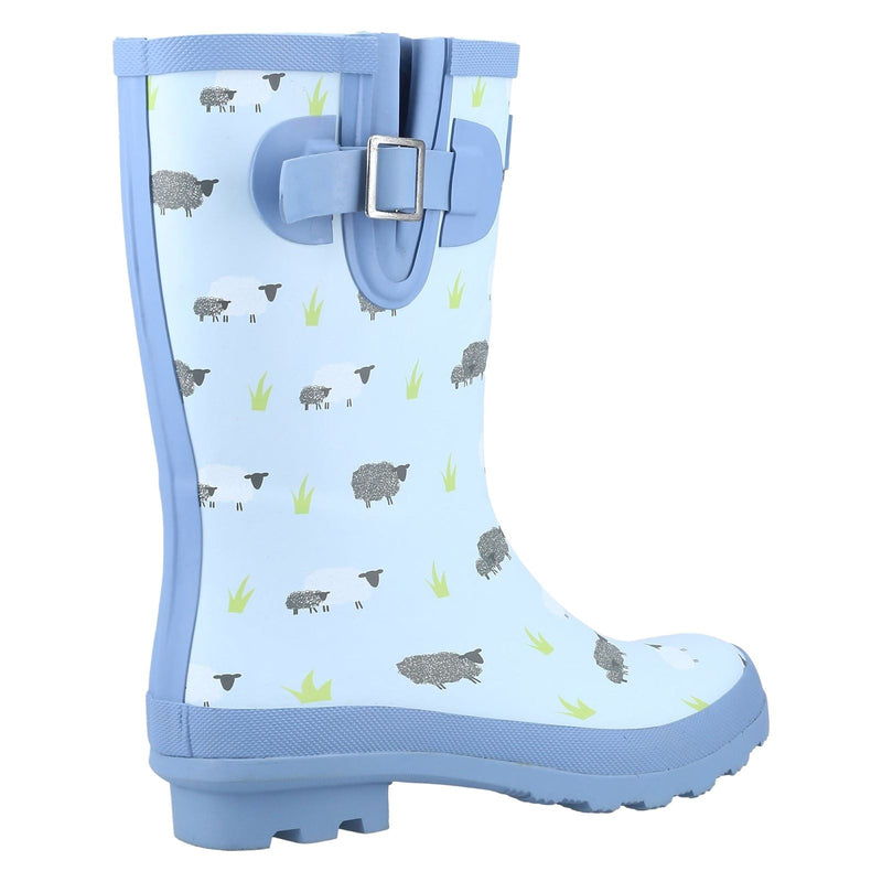 Cotswold Farmyard Mid Rubber Women's Sheep Wellington Boots