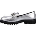 Hush Puppies Gianna Leather Women's Silver Loafers