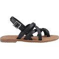 Hush Puppies Hope Leather Women's Black Sandals