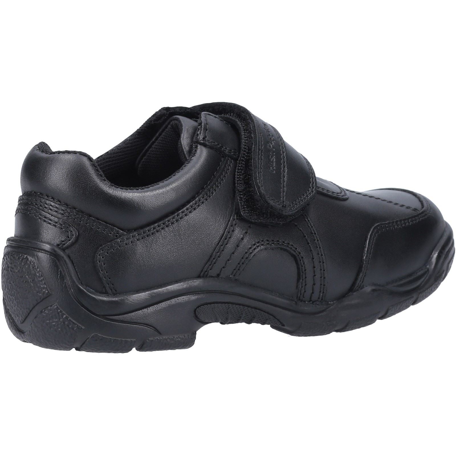 Hush Puppies Arlo Junior Boys Black Leather Shoes