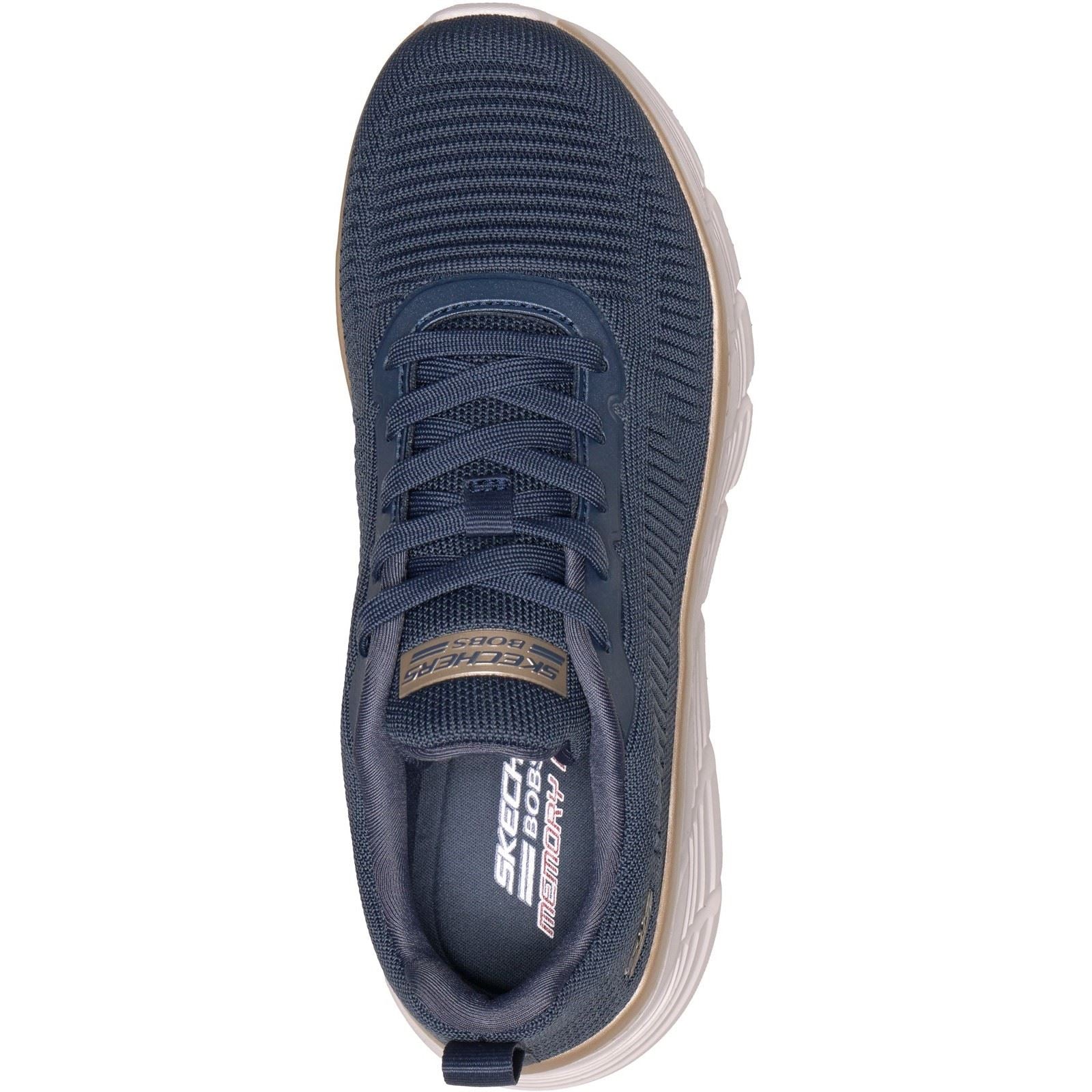 Skechers Bobs B Flex Hi Flying Textile Women's Navy/Gold Sneakers