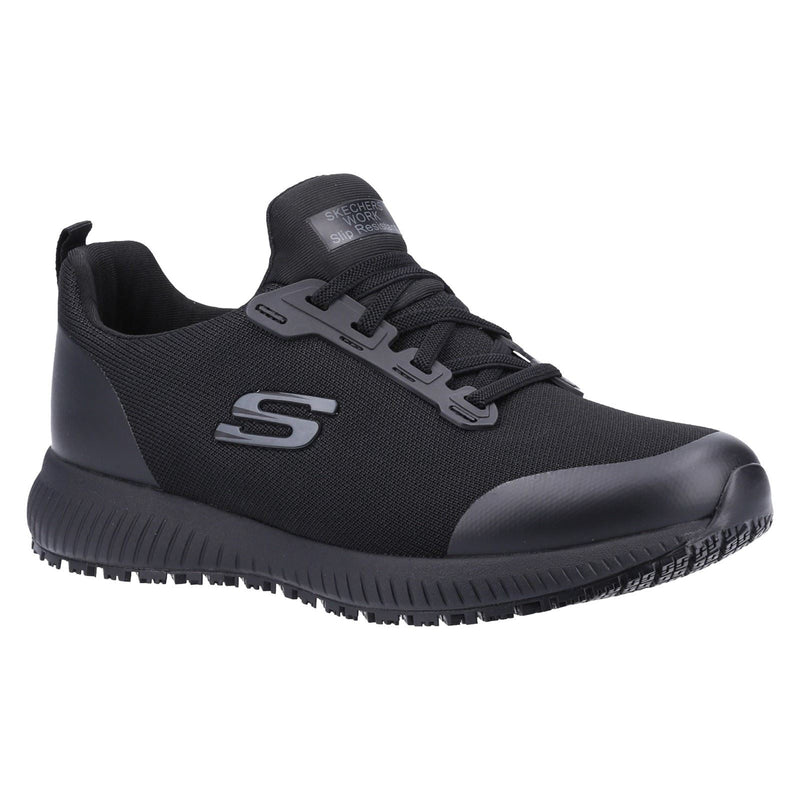 Skechers Workwear Squad Sr Wide Textile Women's Black Safety Sneakers