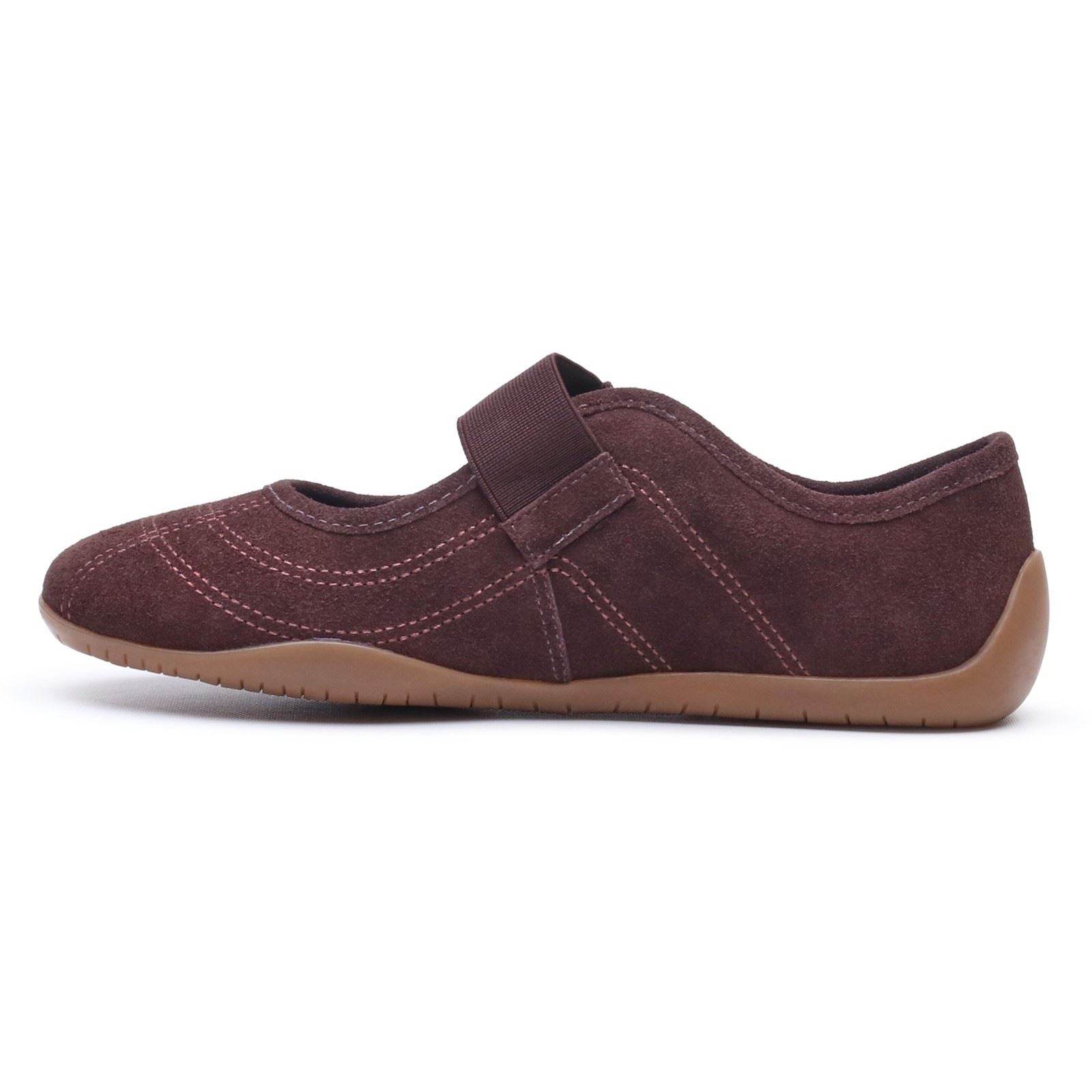 Hush Puppies Juno Sneakerina Leather Women's CHOCOLATE Flats