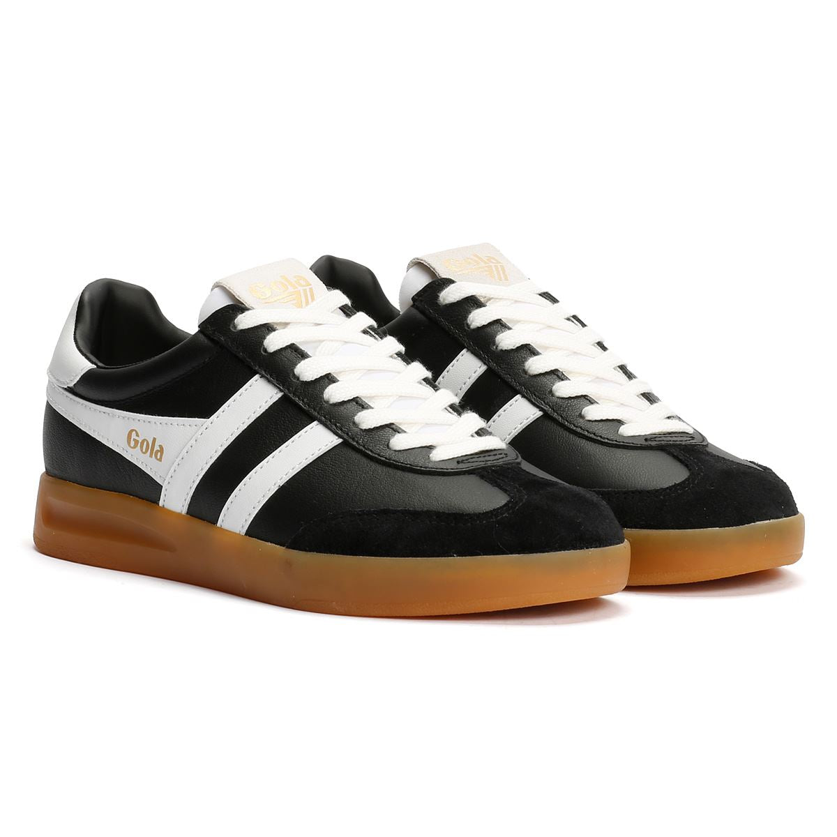 Gola Cyclone Leather Women's Black/White/Gum Sneakers
