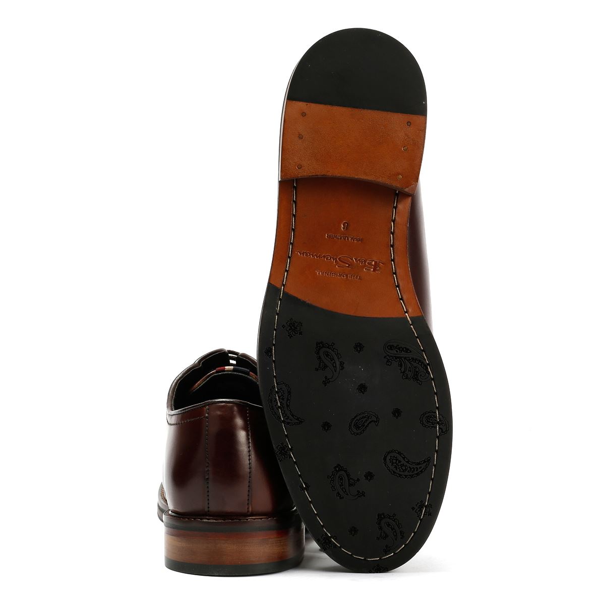 Ben Sherman Hoxton Brush Off Leather Men's Brown Lace-Up Shoes