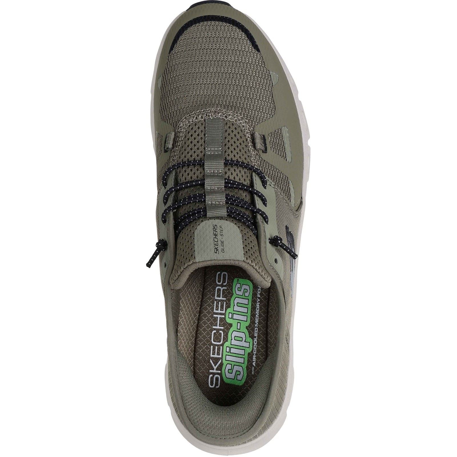 Skechers Glide-Step Pro Textile Men's Olive/Black Standard Sneakers