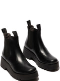 Fly London Medi Leather Women's Black Boots