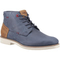 Pod Aries Leather Men's Navy Blue Boots