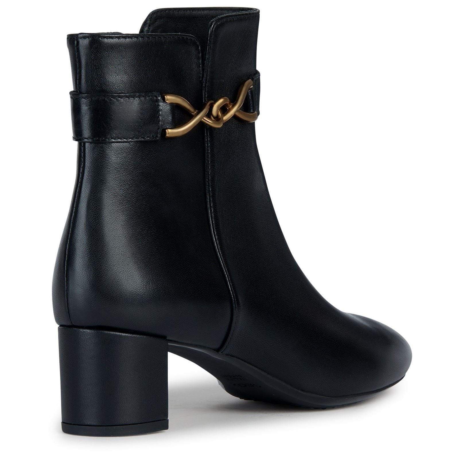 Geox D Pheby Leather Women's Black Boots