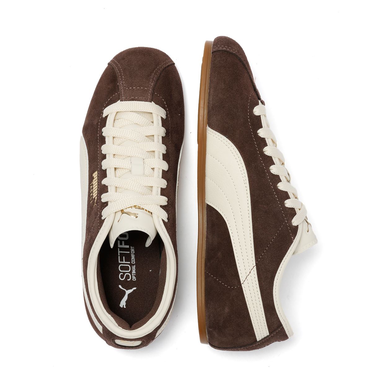 Puma Tackle Suede Chocolate/Alpine Snow Sneakers