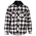 Hard Yakka Quilted Flannel Shacket Men's Grey Shirt Jacket