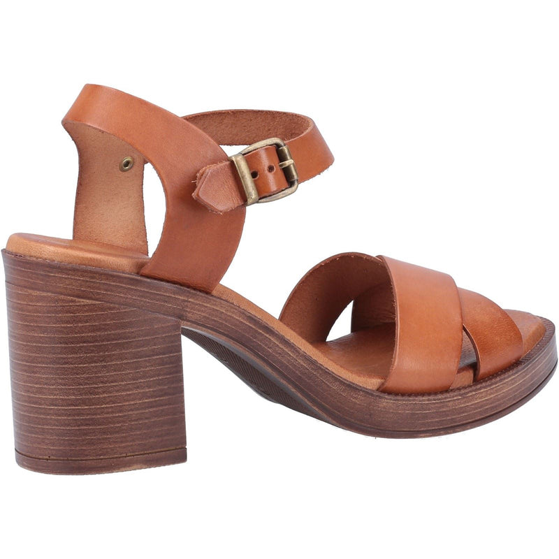 Hush Puppies Georgia Leather Women's Tan Sandals