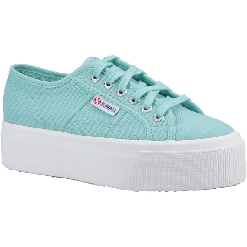 Superga 2790 Linea Up And Down 100% Cotton Women's Green Water Sneakers