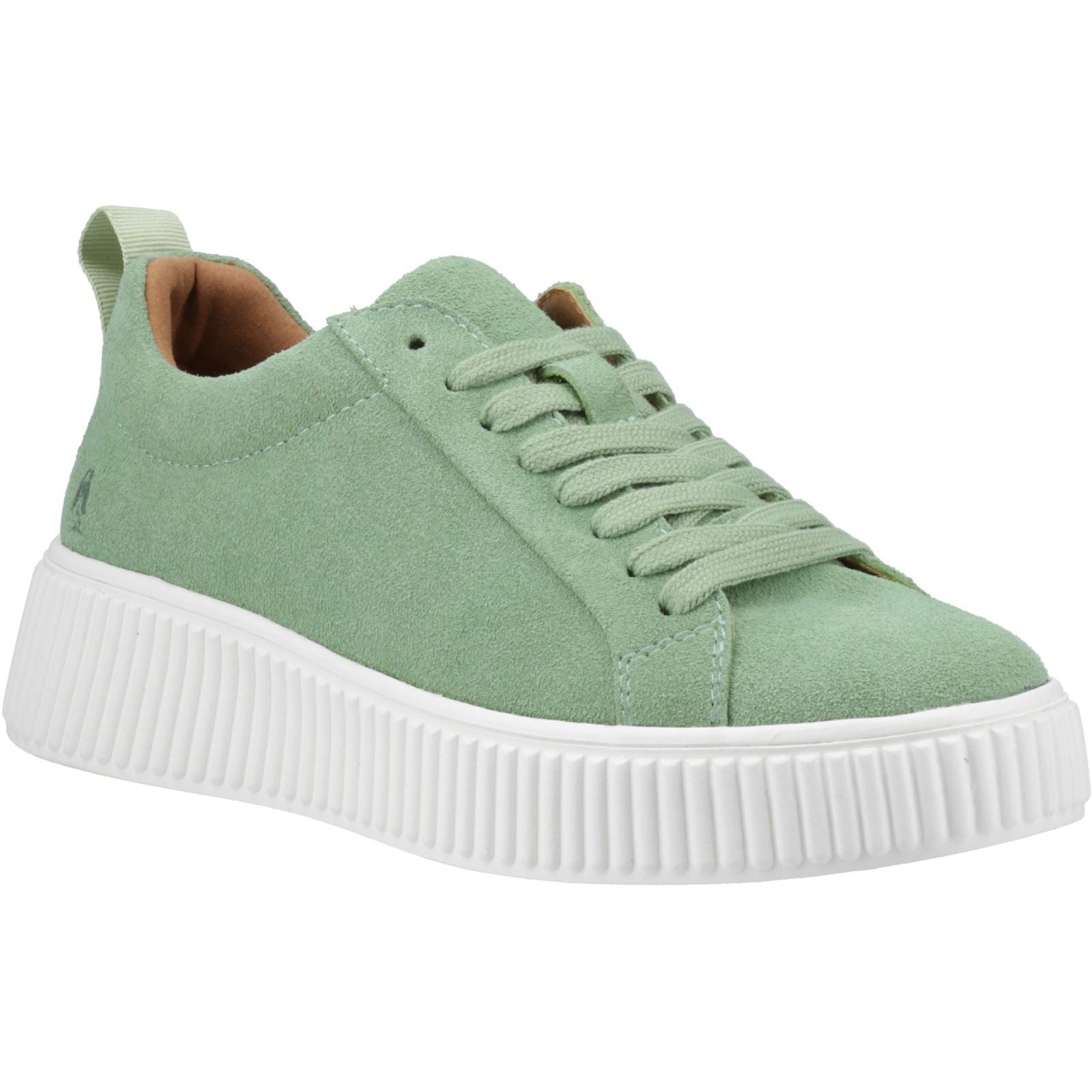 Hush Puppies Harlow Suede Suede Women's Green Sneakers