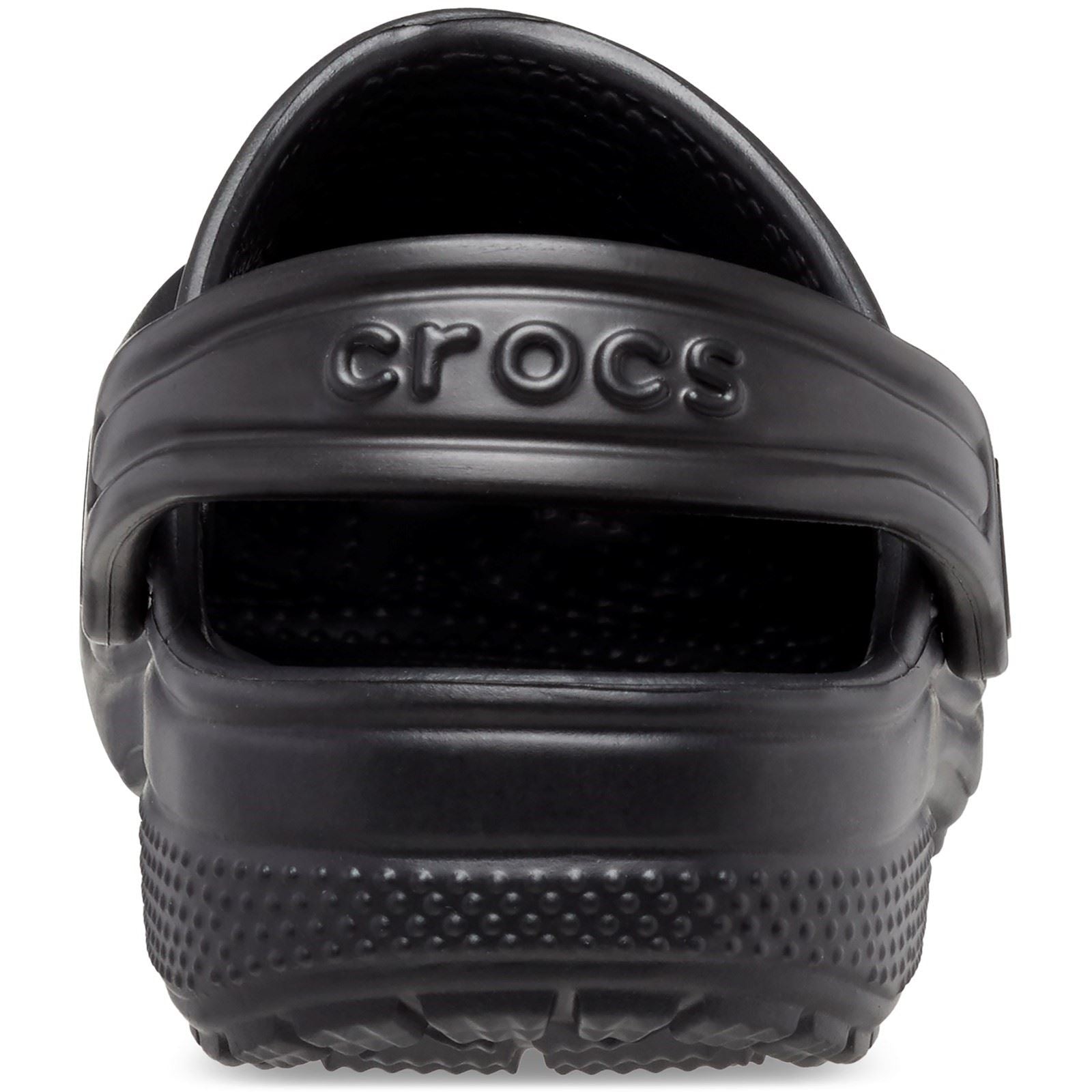 Crocs Toddler Classic Croslite Rubber Black Loafers