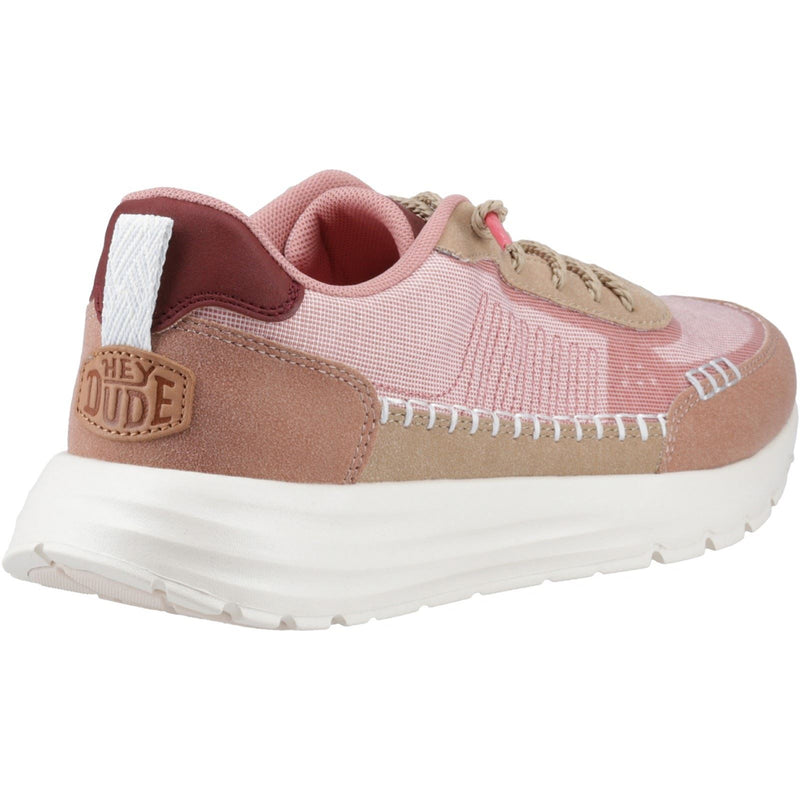 HEYDUDE Sirocco Alta Boho Synthetic Blend Women's Rose Pink Sneakers