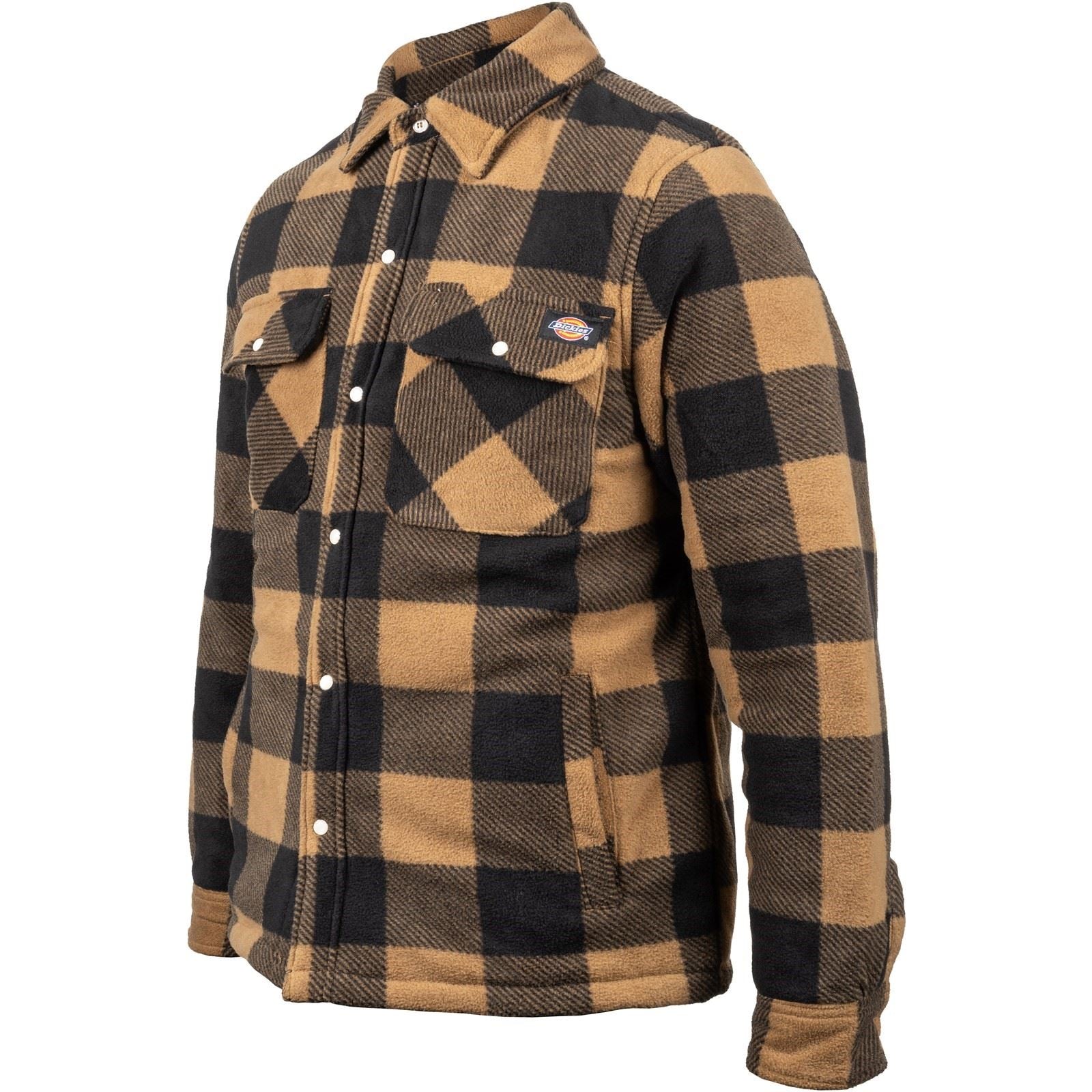 Dickies Portland Polyester Men's Khaki Casual Shirt