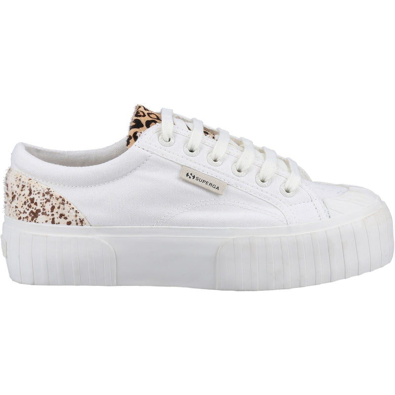 Superga 2631 Calfhair Details Leather Women's White Avorio/Leopard Spots Sneakers