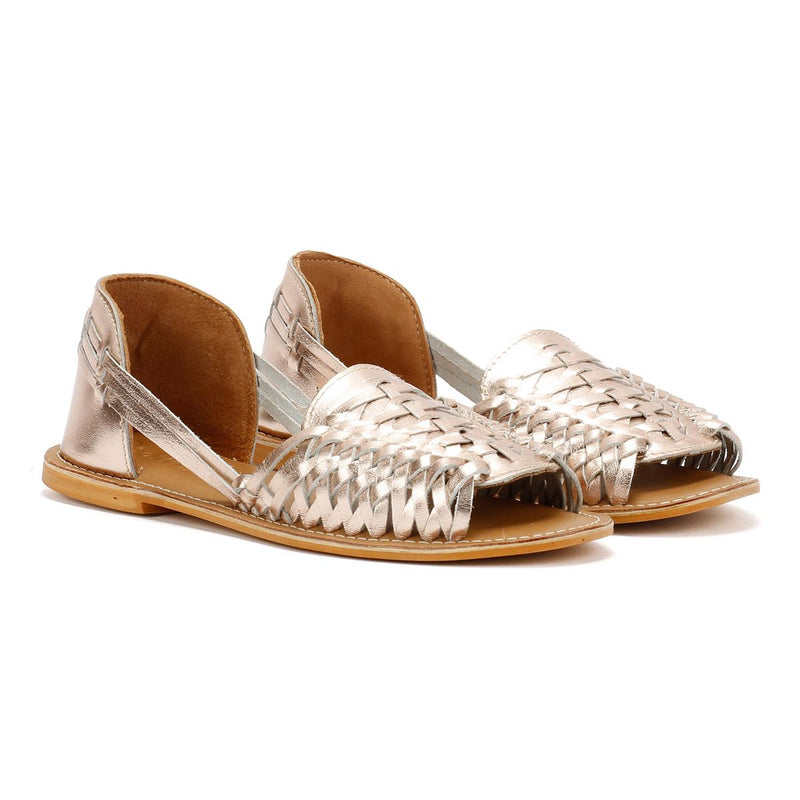 Tower London Hurache Women's Gold Metallic Sandals