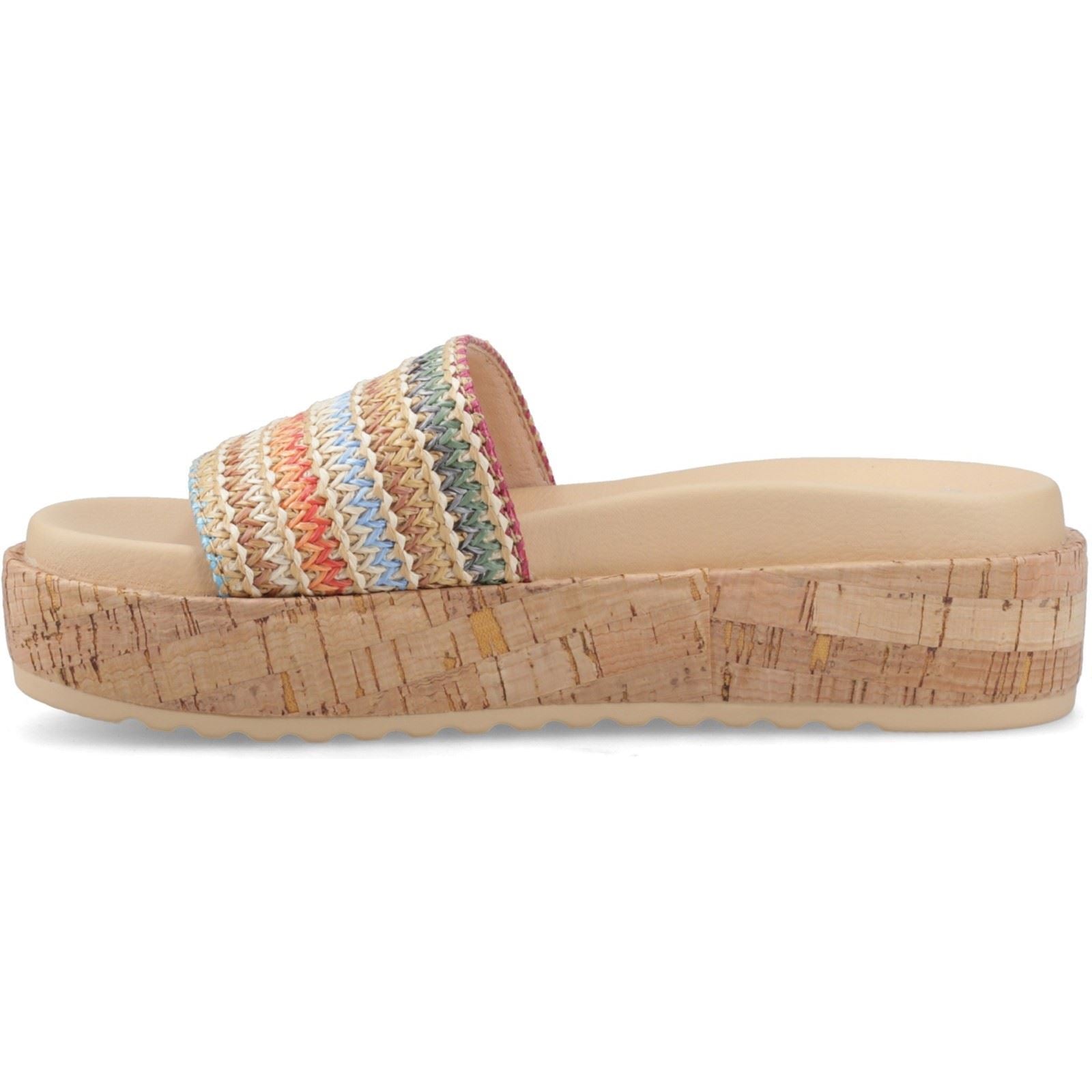 Rocket Dog Faye Alti Raffia Textile Women's Multicoloured Sandals