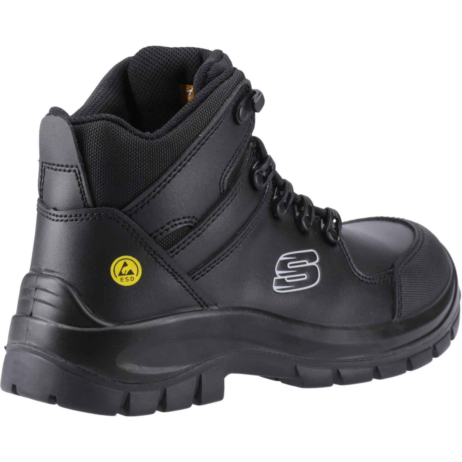 Skechers Workwear Trophus Kilram Leather Men's Black Safety Boots