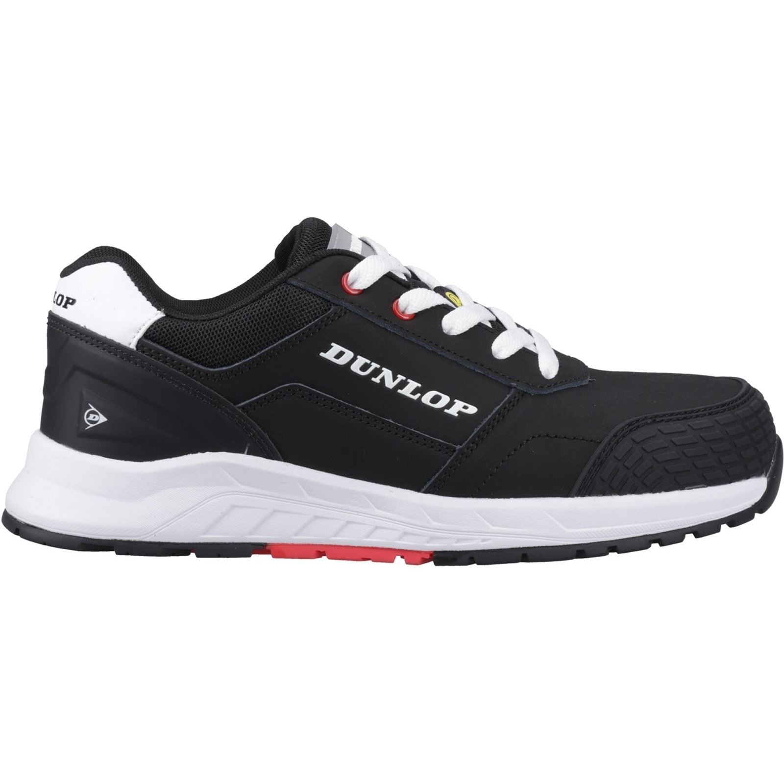 Dunlop Storm Nubuck Men's Black/White/Red Safety Shoes
