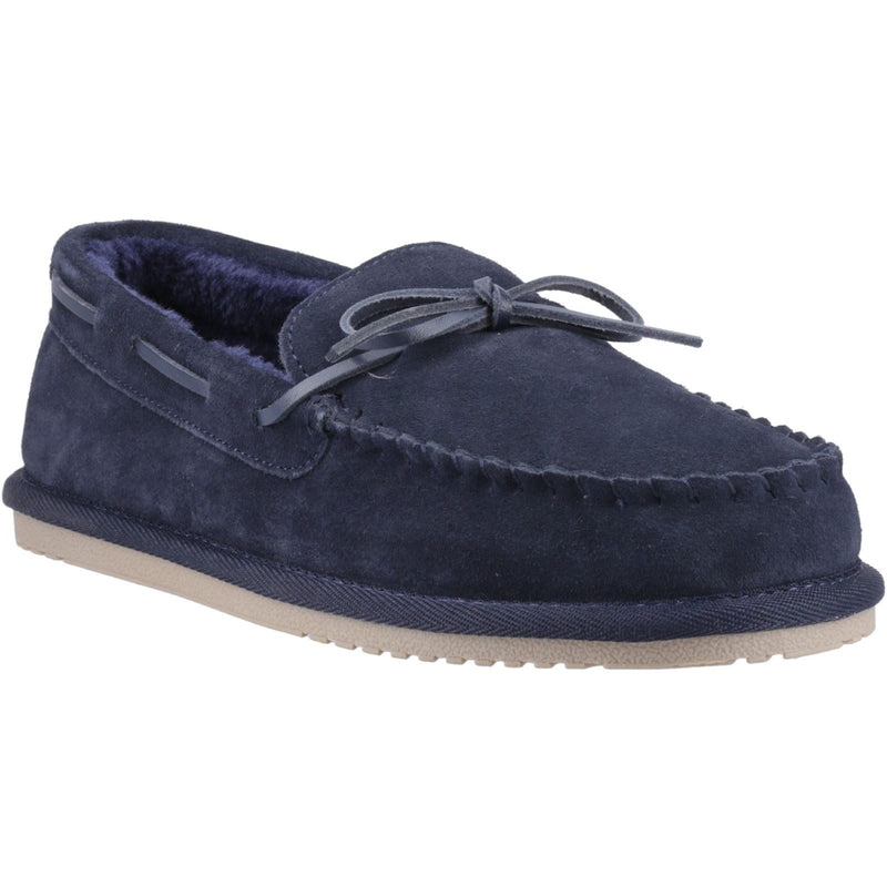 Hush Puppies Abraham Suede Men's Navy Slippers