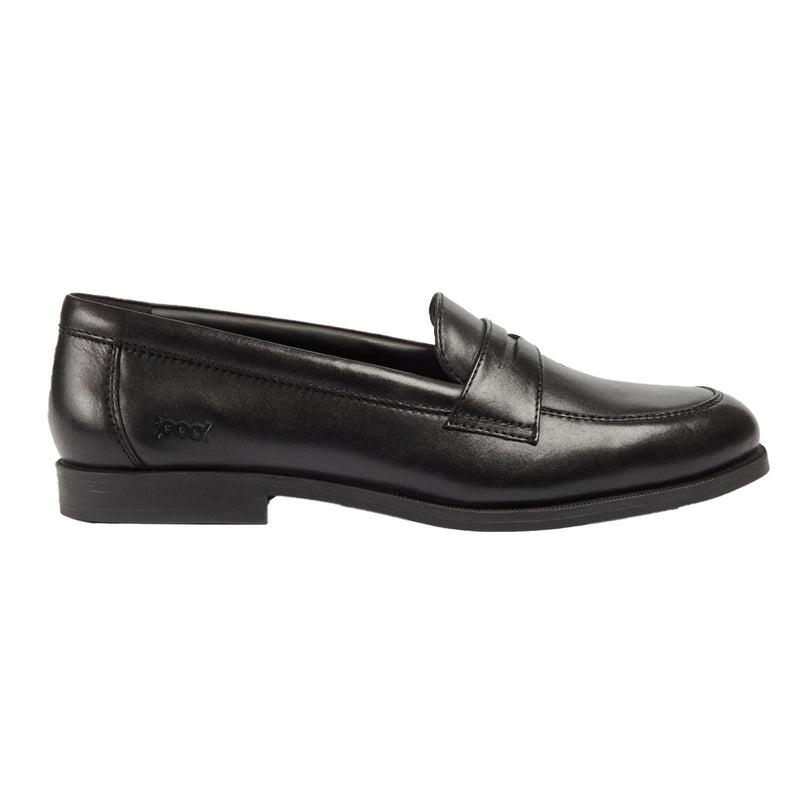 Pod Islay Leather Girls's Black Loafers