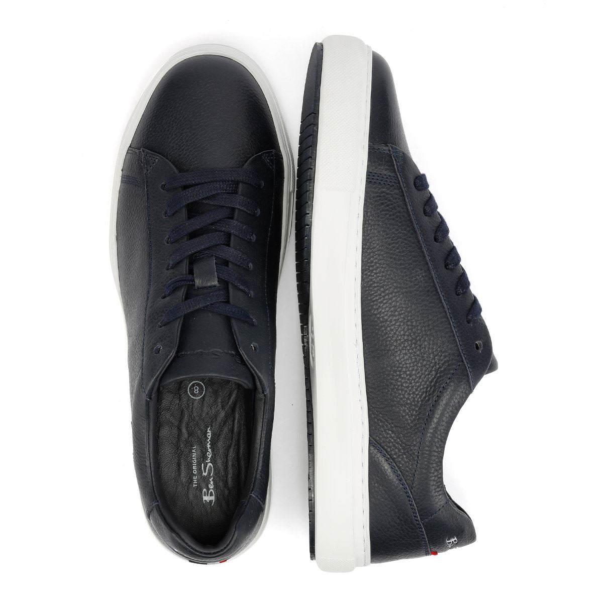 Ben Sherman Ace Cupsole Leather Men's Navy Sneakers