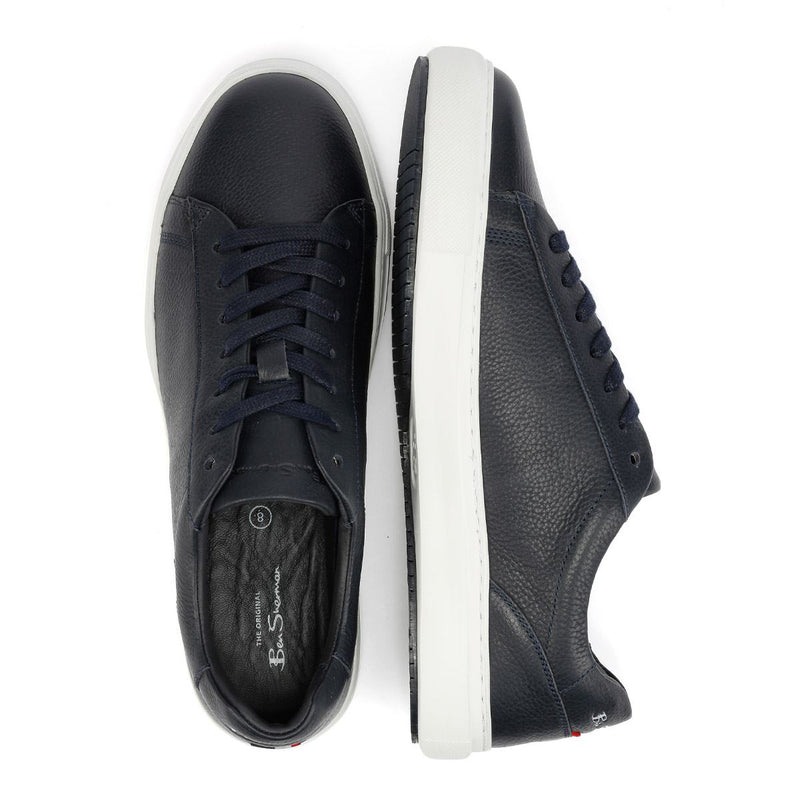Ben Sherman Ace Cupsole Leather Men's Navy Trainers