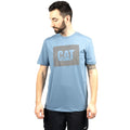 Caterpillar Graphic Cotton Men's Blue T-Shirt