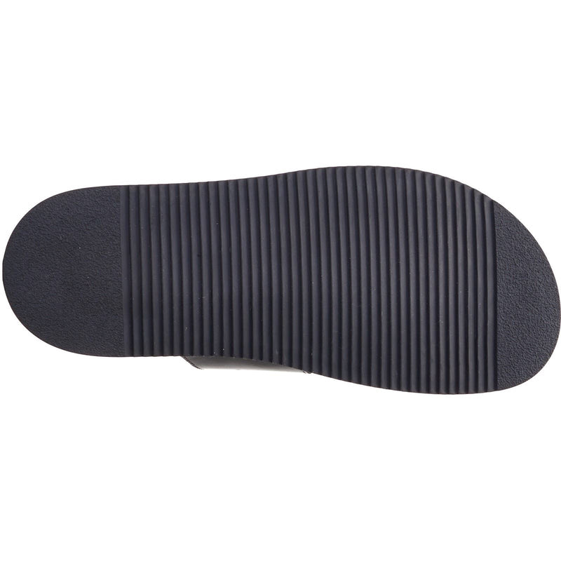 Base London Maven Leather Men's Black Sandals