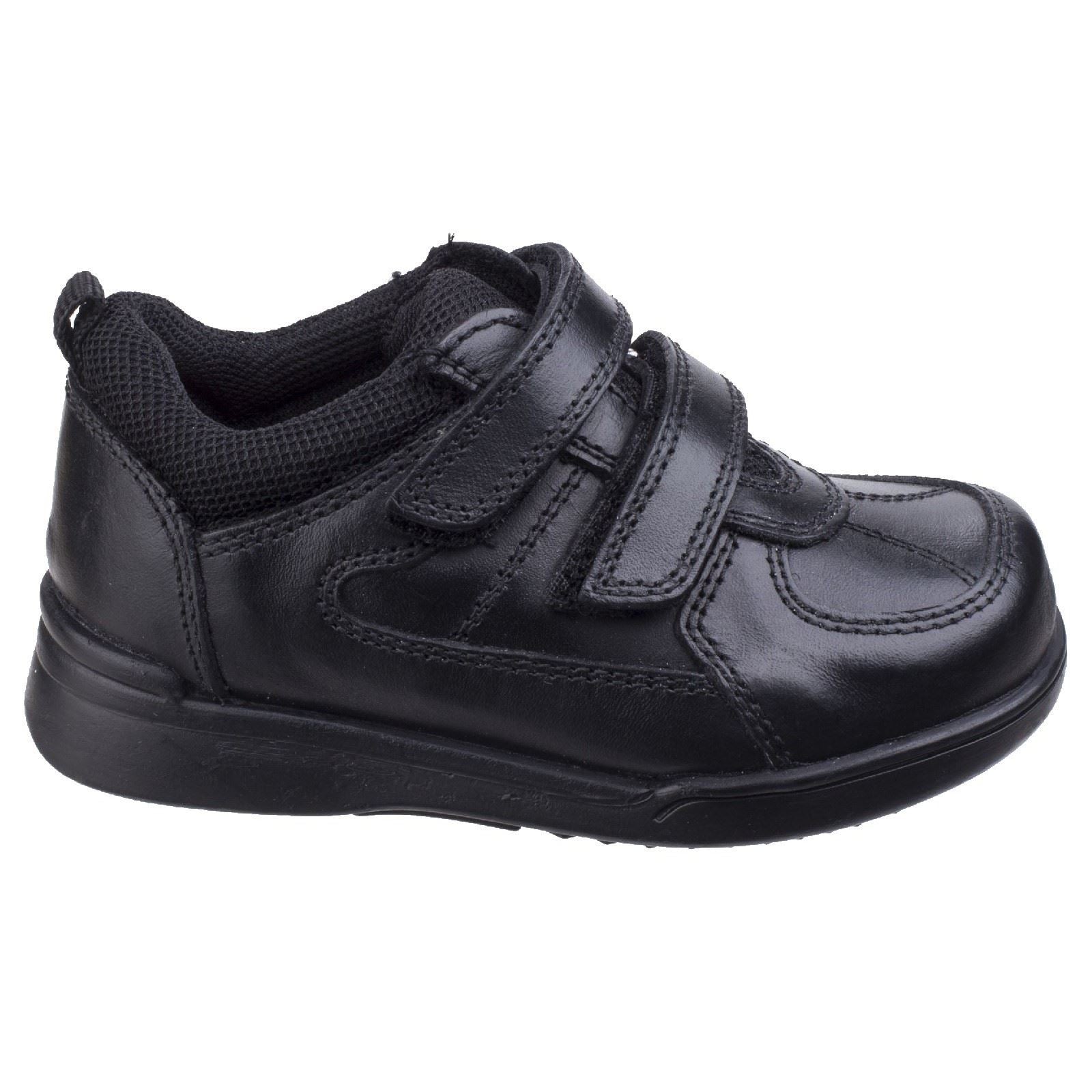 Hush Puppies Liam Infant Leather Boy's Black Shoes