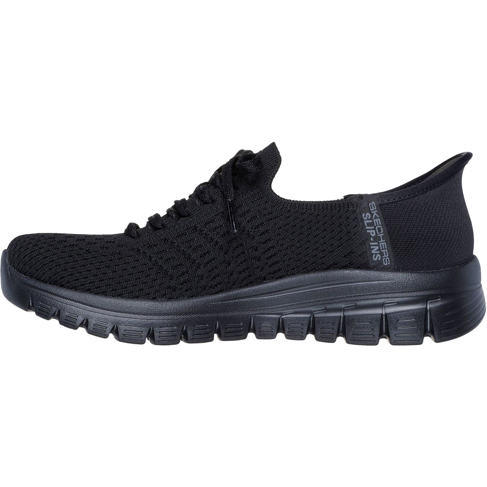 Skechers Graceful First Blush Textile Women's Black Sneakers