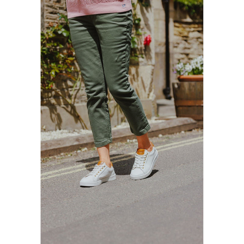 Cotswold Radcot Leather Women's White Sneakers