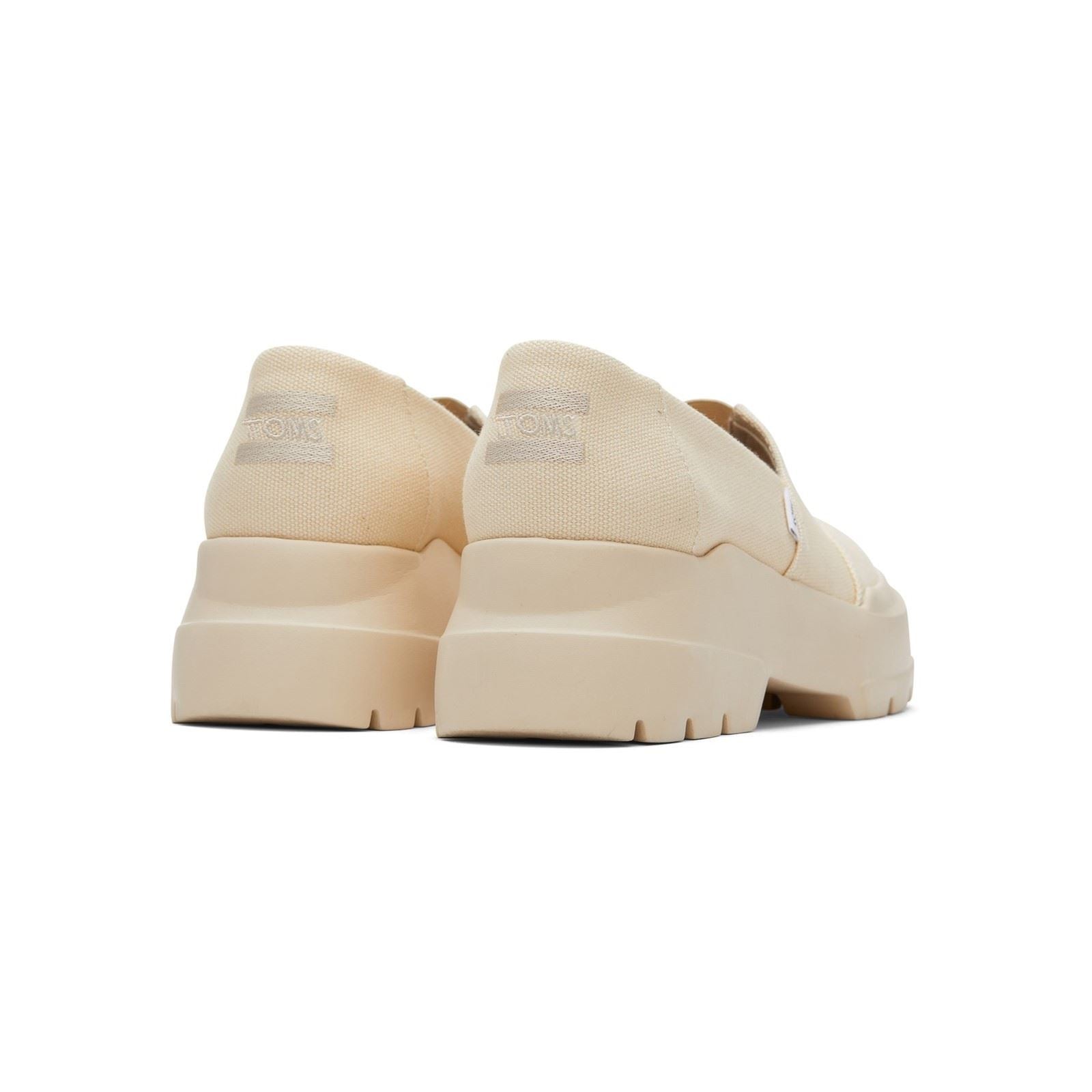 TOMS Alpargata Combat Low 100% Cotton Women's Beige Loafers