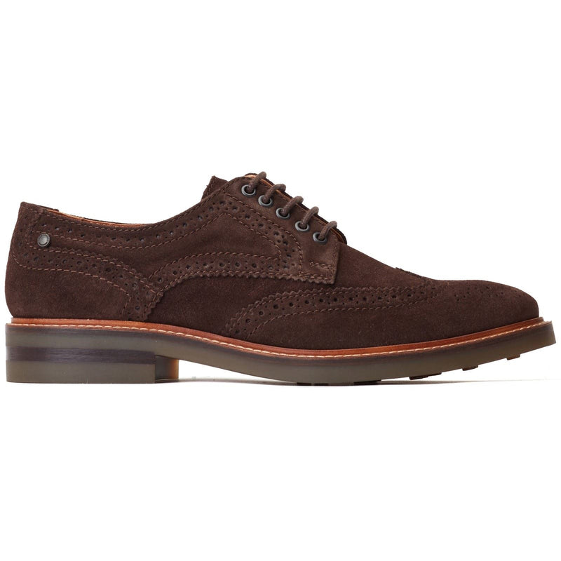Base London Hatfield Leather Men's Burnt Brown Brogues Shoes