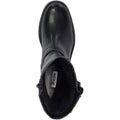 Dune Pixen Leather Women's Black Boots