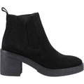 Hush Puppies Felicia Suede Women's Black Heeled Chelsea Boots