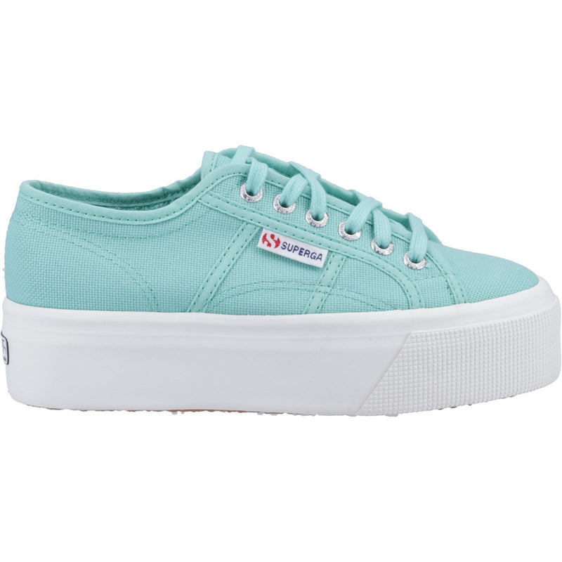 Superga 2790 Linea Up And Down 100% Cotton Women's Green Water Sneakers