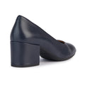 Geox D ELEANA A Leather Bovine Full Grain Women's Navy Heels